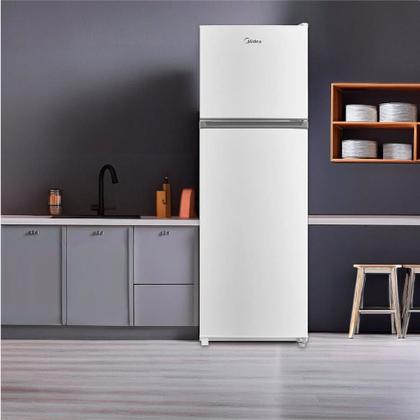 Imagem de Geladeira Midea Cycle Defrost Duplex 294L Prateleiras de Vidro - 220v