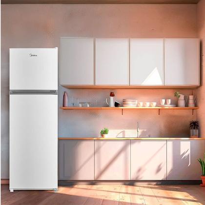 Imagem de Geladeira Midea Cycle Defrost Duplex 294L Prateleiras de Vidro - 220v