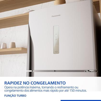Imagem de Geladeira Panasonic 391L Duplex Frost Free Antibactéria Ag Branca NR-BT41PD2WA 127V