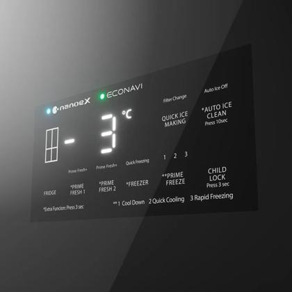 Imagem de Geladeira Panasonic DB99 French Door 618 Litros Vidro Preta