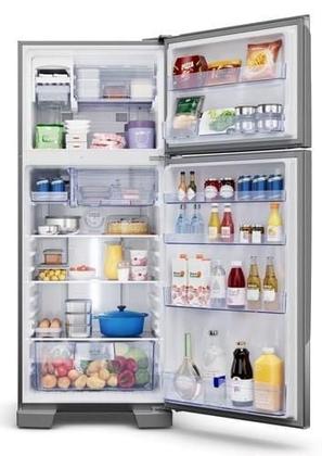 Imagem de Geladeira Panasonic Duplex Frost Free 435 L Antibacteria Ag A+++ Aço Escovado NR-BT56PD4XB