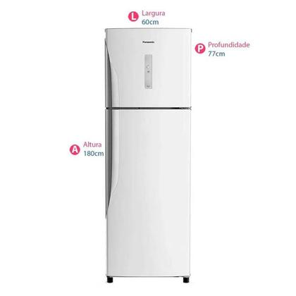 Imagem de Geladeira Panasonic Frost Free Top Freezer 2 Portas NR-BT41PD1WB 387 Litros