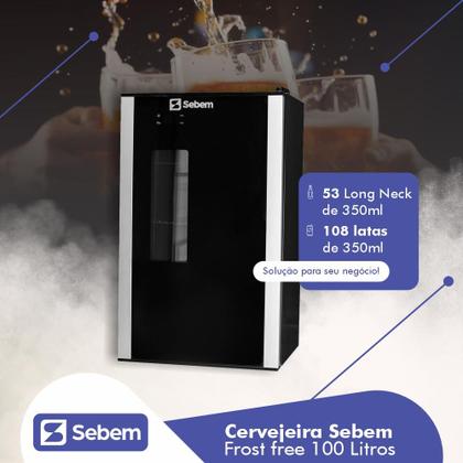 Geladeira Pequena para Cerveja 108 Latas -6C Sebem Imagem de Geladeira Pequena para Cerveja 108 Latas -6C Sebem