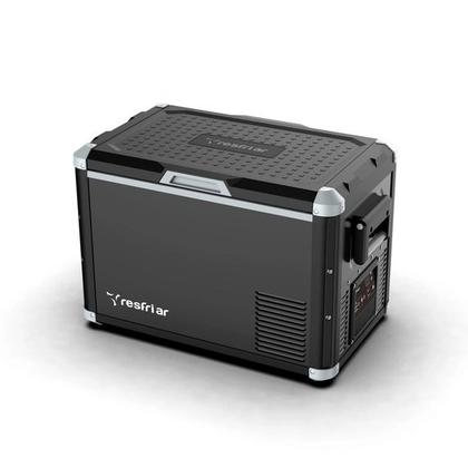 Imagem de Geladeira Portátil Caminhão Resfriar 45 Litros 12v 24v 110v 220v com Bluetooth