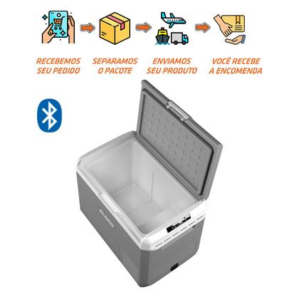 Imagem de Geladeira Portátil Elber 50L Quadrivolt Bluetooth Ipx4 Fonte