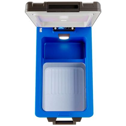 Imagem de Geladeira Portátil P/Van 31 Litros Quadrivolt 12v/24v/110v/220v Resfriar Azul C/Bluetooth