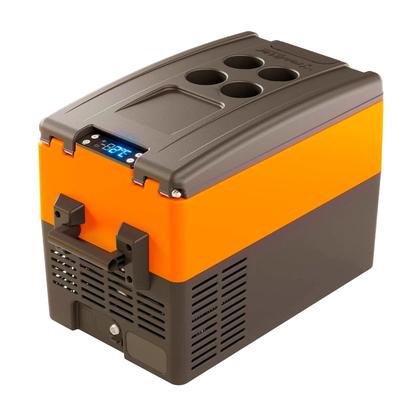 Imagem de Geladeira Portátil P/Van 31 Litros Quadrivolt 12v/24v/110v/220v Resfriar Laranja C/Bluetooth