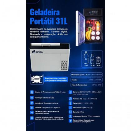 Imagem de Geladeira Portátil Para Caminhão 31 Litros Quadrivolt