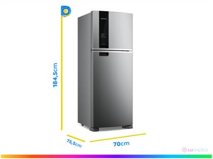 Imagem de Geladeira/Refrigerador Brastemp Frost Free Duplex Prata 463L BRM55FK