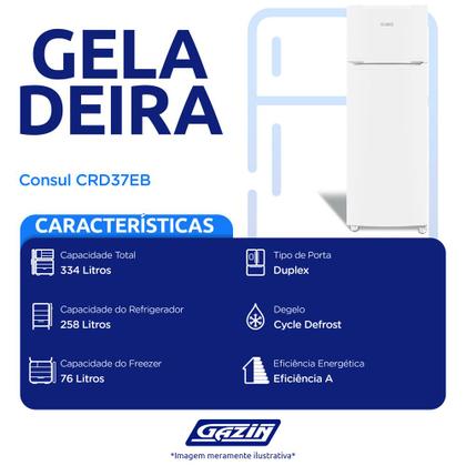 Imagem de Geladeira Refrigerador Consul 334 Litros 2 Portas Classe A CRD37EB
