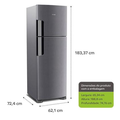 Imagem de Geladeira/Refrigerador Consul CRM44AK  Frost Free, 2 Portas, Função Turbo, Inox