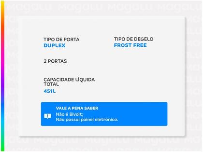 Imagem de Geladeira/Refrigerador Consul Frost Free Duplex Branca 451L CRM53FB