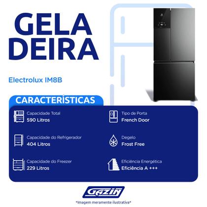 Imagem de Geladeira Refrigerador Electrolux 590L Frost Free Inverter French Door IM8B