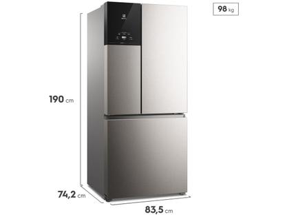 Imagem de Geladeira/Refrigerador Electrolux Frost Free AutoSense 3 Portas Inox Look 590L Multidoor Efficient