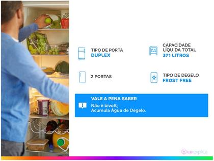 Geladeira/Refrigerador Electrolux Frost Free - Duplex 371L DFN41 Branca Imagem de Geladeira/Refrigerador Electrolux Frost Free