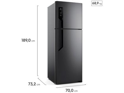 Imagem de Geladeira/Refrigerador Electrolux Frost Free Duplex Black Inox Look 480L Efficient TF71B