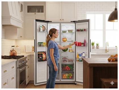 Imagem de Geladeira/Refrigerador Electrolux Frost Free Side by Side 431L ES40S Bivolt