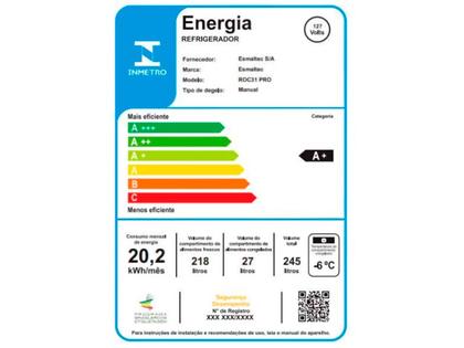 Geladeira/Refrigerador Esmaltec Branca 245L ROC31 PRO Imagem de Geladeira/Refrigerador Esmaltec Branca 245L ROC31 PRO