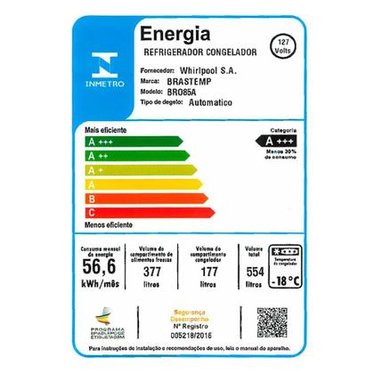 Imagem de Geladeira Refrigerador Frost Free French Door 554 Litros BRO85AK Brastemp