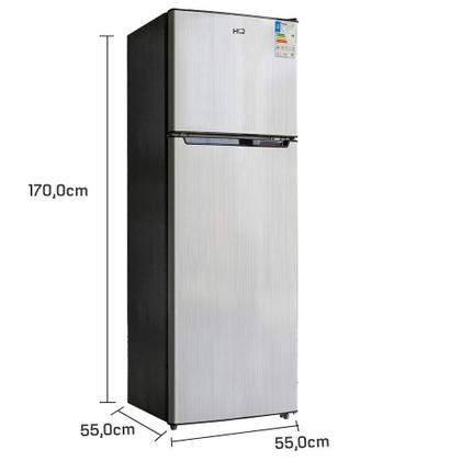 Geladeira Refrigerador HQ Defrost 290 Litros Preto/Cinza HQ-290RDF