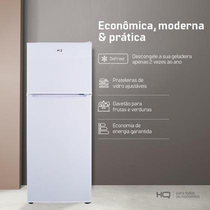 Imagem de Geladeira Refrigerador HQ Defrost 310 Litros Branco HQ-310RDF 220V