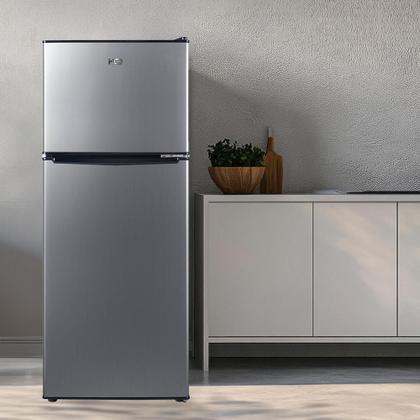 Geladeira Refrigerador HQ Defrost 310 Litros Preto/Inox HQ-310RDF 220V Imagem de Geladeira Refrigerador HQ Defrost 310 Litros Preto/Inox HQ-310RDF 220V