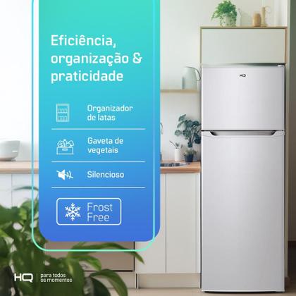 Imagem de Geladeira Refrigerador HQ Frost Free 360 Litros Branco HQ-360RFF