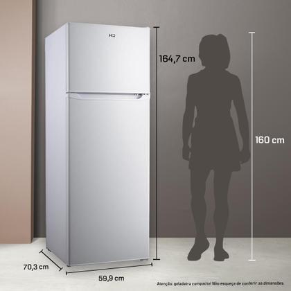 Imagem de Geladeira Refrigerador HQ Frost Free 360 Litros Branco HQ-360RFF