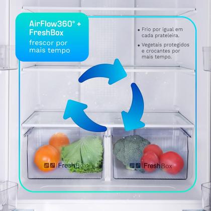 Imagem de Geladeira Refrigerador HQ Frost Free Inverter Multidoor 426 Litros Inox HQ-426MDFF