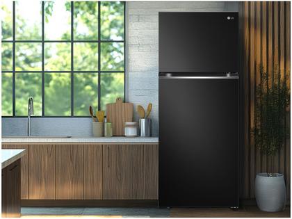 Geladeira/Refrigerador LG Frost Free Black 395L - Duplex GN-B392PXG Compressor Inverter Imagem de Geladeira/Refrigerador LG Frost Free Black 395L