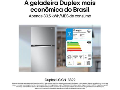 Imagem de Geladeira/Refrigerador LG Frost Free Duplex 395L