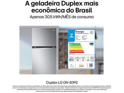 Imagem de Geladeira/Refrigerador LG Frost Free Duplex 395L