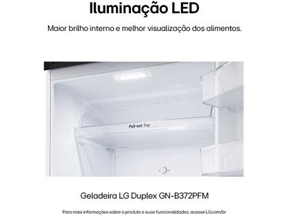 Imagem de Geladeira/Refrigerador LG Frost Free Inox Duplex 375L GN-B372PFM