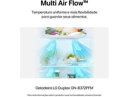 Imagem de Geladeira/Refrigerador LG Frost Free Inox Duplex 375L GN-B372PFM