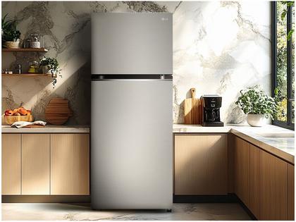 Imagem de Geladeira/Refrigerador LG Frost Free Inox Duplex 375L GN-B372PFM
