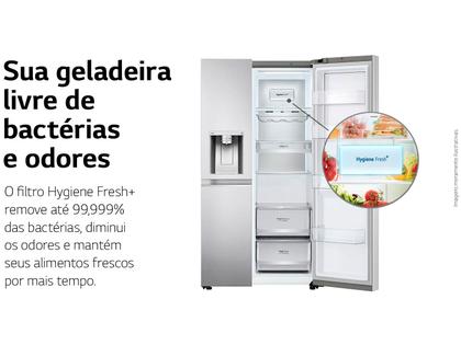 Imagem de Geladeira/Refrigerador LG Frost Free Side by Side 598L com Dispenser de Água GC-X257C