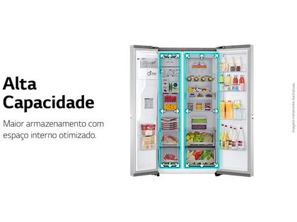 Imagem de Geladeira/Refrigerador LG Frost Free Side by Side 598L com Dispenser de Água GC-X257C