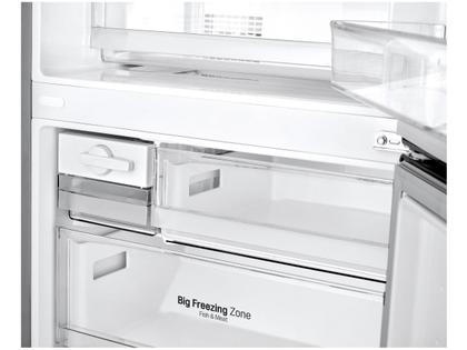 Geladeira/Refrigerador LG Frost Free Smart Inverse Prata 451L Inox Look GC-B569NLLM.APZFSBS Imagem de Geladeira/Refrigerador LG Frost Free Smart Inverse Prata 451L Inox Look GC-B569NLLM.APZFSBS