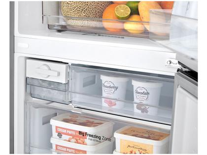 Geladeira/Refrigerador LG Frost Free Smart Inverse Prata 451L Inox Look GC-B569NLLM.APZFSBS Imagem de Geladeira/Refrigerador LG Frost Free Smart Inverse Prata 451L Inox Look GC-B569NLLM.APZFSBS