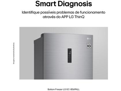 Geladeira/Refrigerador LG Frost Free Smart Inverse Prata 451L Inox Look GC-B569NLLM.APZFSBS Imagem de Geladeira/Refrigerador LG Frost Free Smart Inverse Prata 451L Inox Look GC-B569NLLM.APZFSBS