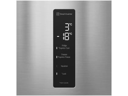 Geladeira/Refrigerador LG Frost Free Smart Inverse Prata 451L Inox Look GC-B569NLLM.APZFSBS Imagem de Geladeira/Refrigerador LG Frost Free Smart Inverse Prata 451L Inox Look GC-B569NLLM.APZFSBS
