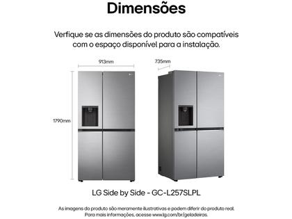 Imagem de Geladeira/Refrigerador LG Frost Free Smart Side by Side 611L com Dispenser de Água GC-L257S