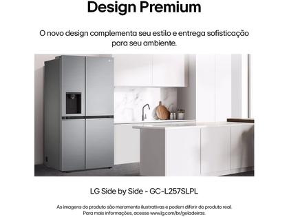 Imagem de Geladeira/Refrigerador LG Frost Free Smart Side by Side 611L com Dispenser de Água GC-L257S