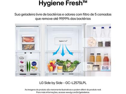 Imagem de Geladeira/Refrigerador LG Frost Free Smart Side by Side 611L com Dispenser de Água GC-L257S