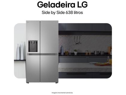 Imagem de Geladeira/Refrigerador LG Smart Frost Free Side by Side Inox Look 638L GC-L267KLQX Bivolt