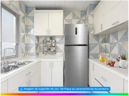 Geladeira/Refrigerador Midea Frost Free - Duplex 347L SmartSensor MD-RT468MTA041 Imagem de Geladeira/Refrigerador Midea Frost Free