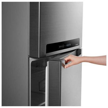 Geladeira/Refrigerador Midea Frost Free Duplex 425L RT572EVD Inox - Springer carrie Imagem de Geladeira/Refrigerador Midea Frost Free Duplex 425L RT572EVD Inox
