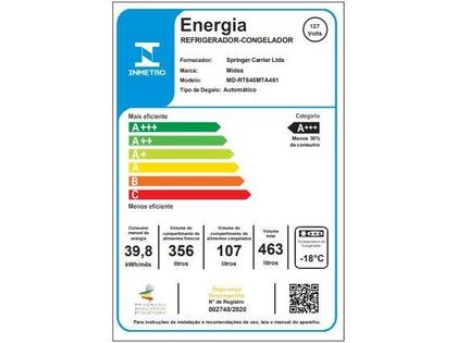 Imagem de Geladeira/Refrigerador Midea Frost Free Duplex 463L MD-RT645MTA4