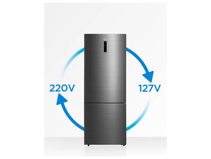 Imagem de Geladeira/Refrigerador Midea Frost Free Inverse Inox 416L MDRB593FGD463 Bivolt