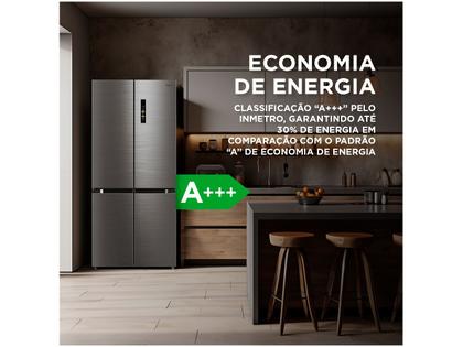Imagem de Geladeira/Refrigerador Midea Smart Frost Free French Door Prata 474L MD-RF691FGD463 Bivolt